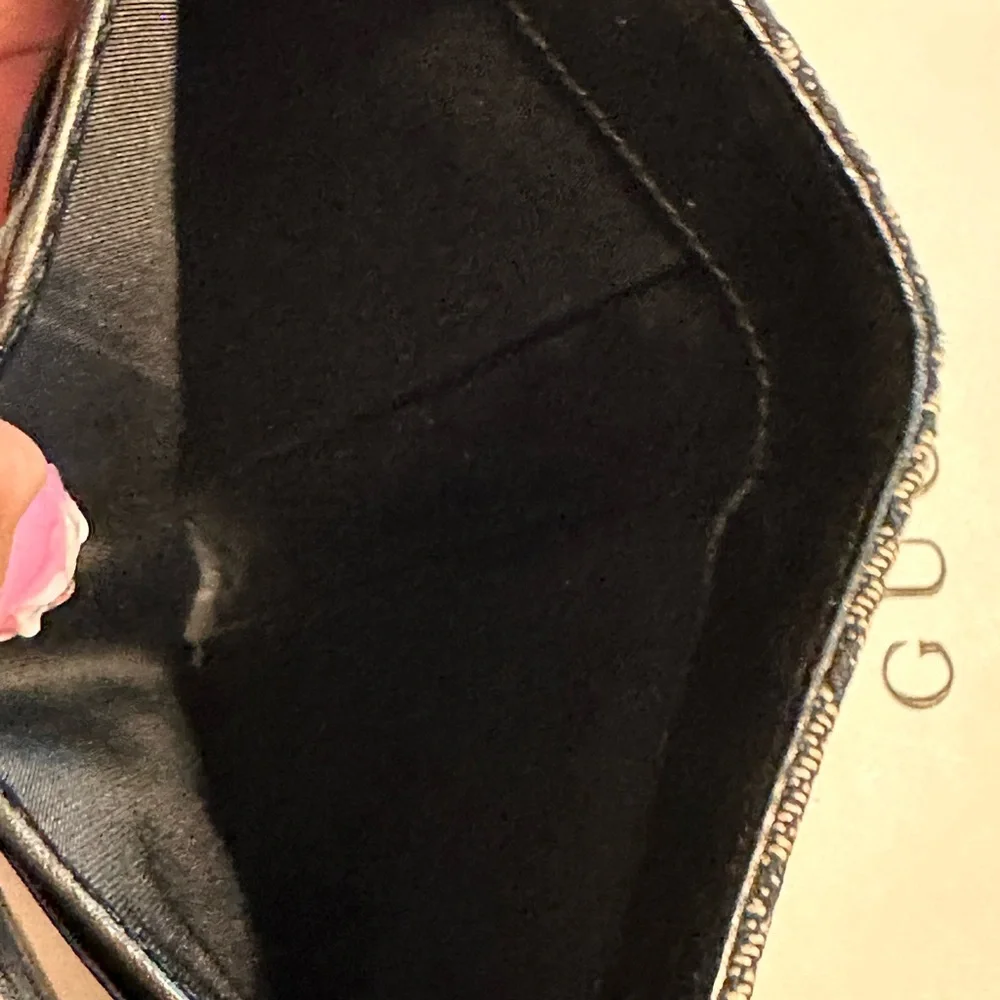 Dior Black and Cream Patterned Clutch